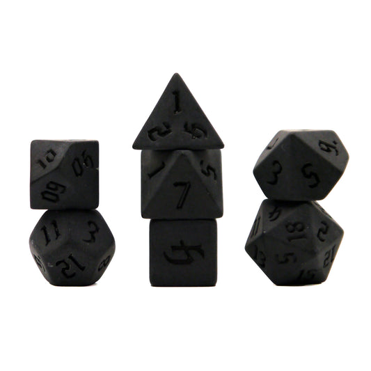 7-teiliges RPG Würfelset Ancient: Carbon Celtic