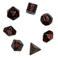 7-teiliges RPG Würfelset Mehrfarbig: Granite Black