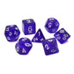 7-teiliges RPG Würfelset Galaxy: Diamond Purple