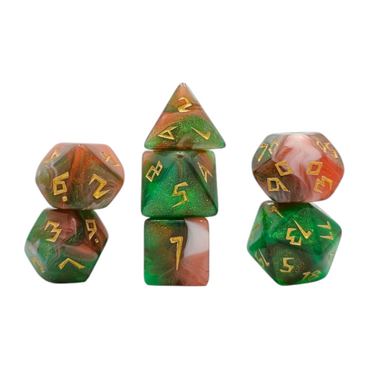 7-teiliges RPG Würfelset Galaxy: Rose