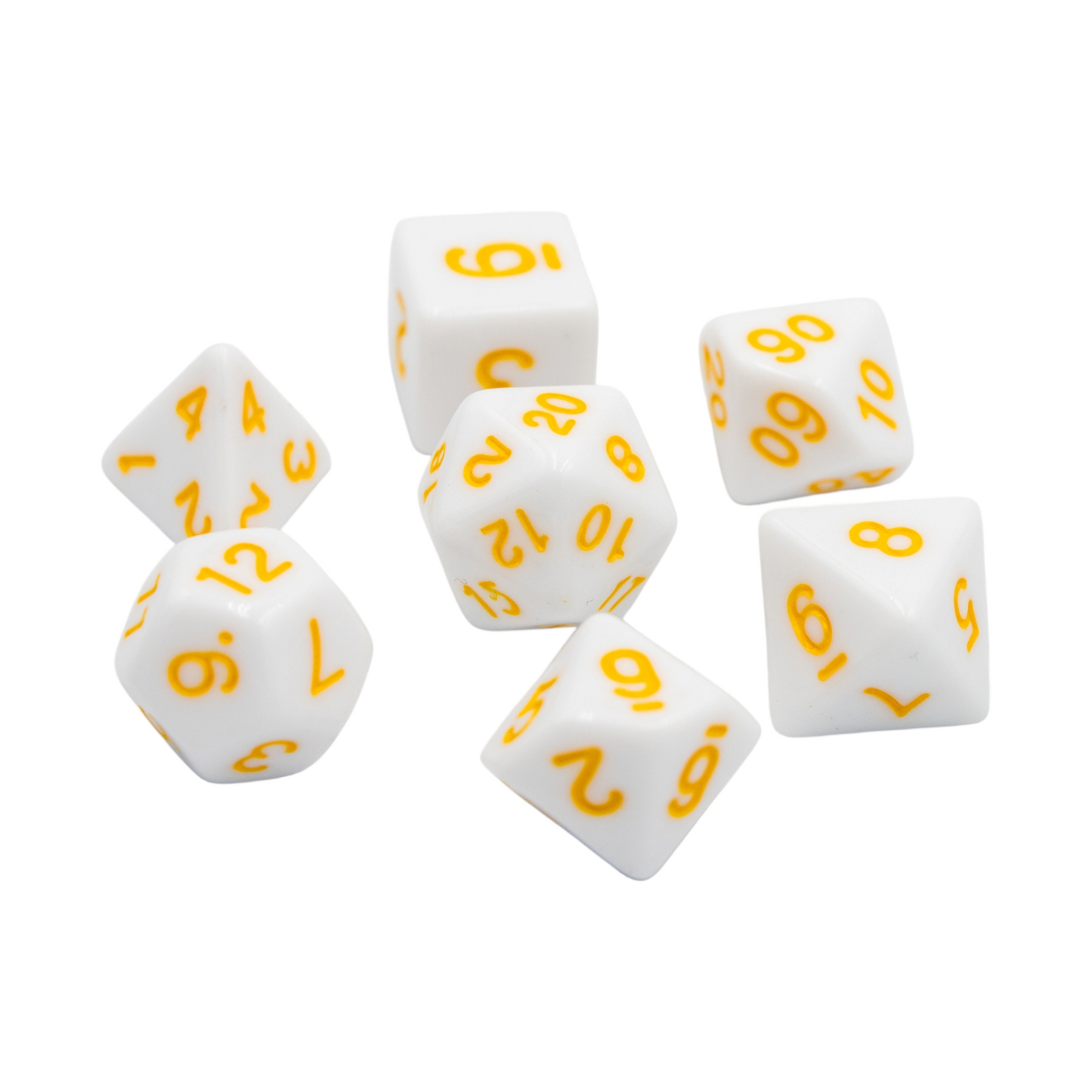 7-teiliges RPG Würfelset Opaque Marshmellow: Yellow