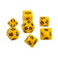 7-teiliges RPG Würfelset Opaque: Yellow