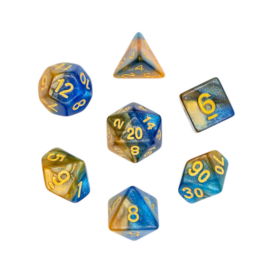 7-teiliges RPG Würfelset Galaxy: Neptune
