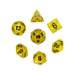 7-teiliges RPG Würfelset Pearl: Yellow/Black