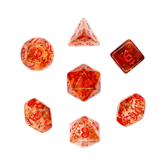 Würfelset Confetti: Red Sulfer