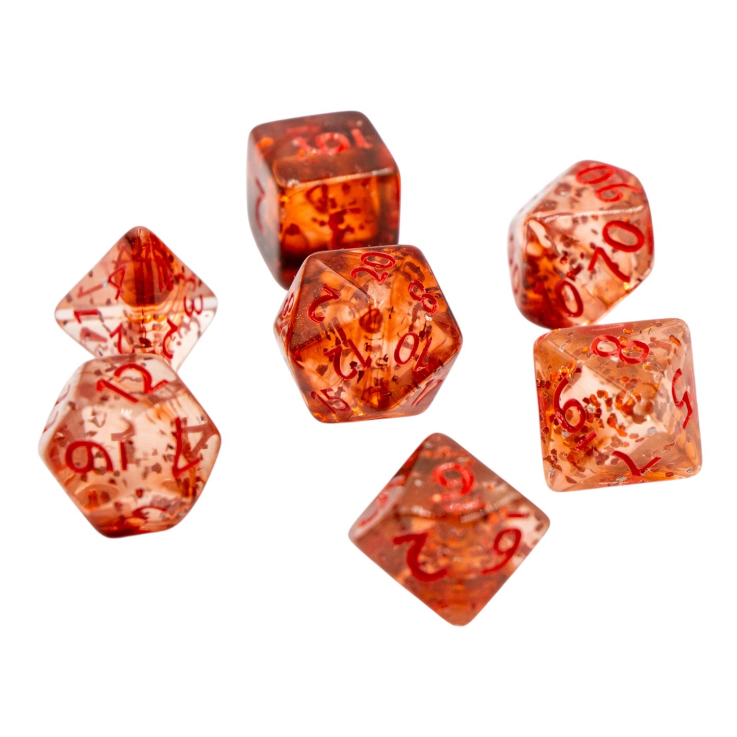 Würfelset Confetti: Red Sulfer