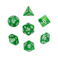 7-teiliges RPG Würfelset Pearl: Green
