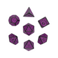 7-teiliges RPG Würfelset Magic Flame: Purple