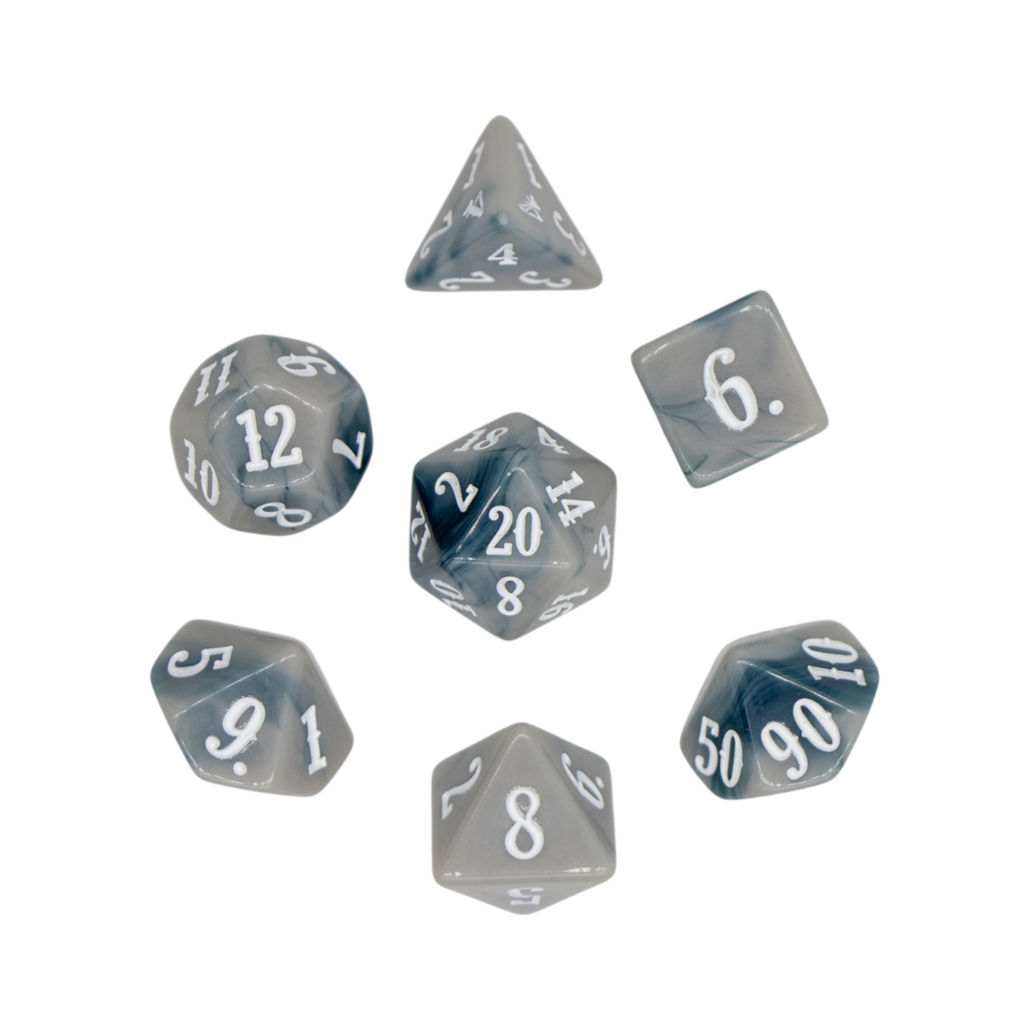 7-teiliges RPG Würfelset Mehrfarbig: Siam