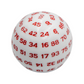 D100 Würfel White/Red