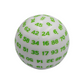 D100 Würfel White/Green