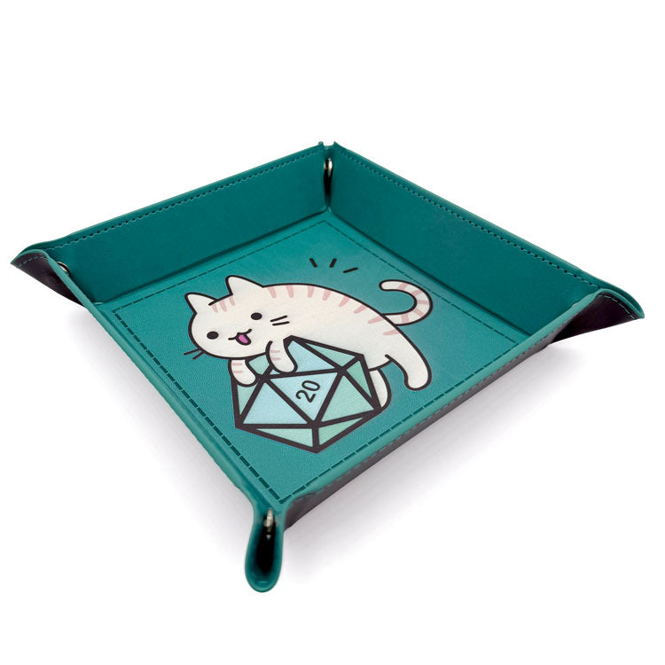 Würfelschale Cat türkis