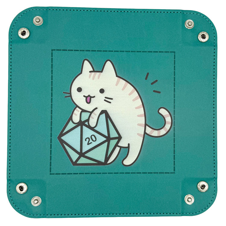 Würfelschale Cat türkis