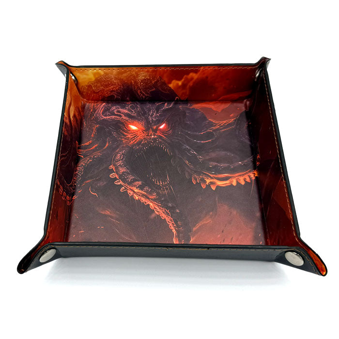 Würfelschale Cthulhu rot-orange