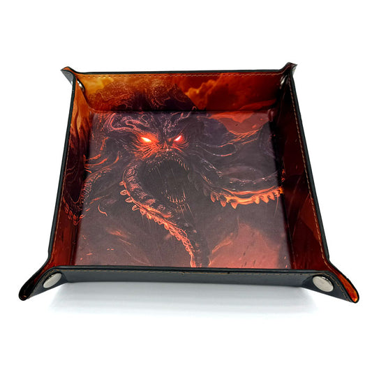 Würfelschale Cthulhu rot-orange