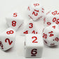 7-teiliges RPG Würfelset Opaque Marshmellow: Red