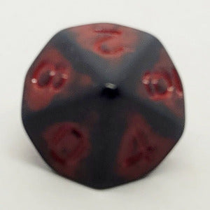 D10 Würfel Dark Knight Rot