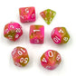 7-teiliges RPG Würfelset Mehrfarbig: Pink Apple