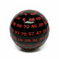 D100 Würfel Black/Red