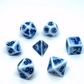 7-teiliges RPG Würfelset Ancient: Flintstone Blue