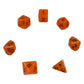 7-teiliges RPG Würfelset Glow: Orange