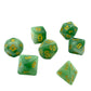 7-teiliges RPG Würfelset Mehrfarbig: Green Jade