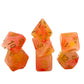 7-teiliges RPG Würfelset Mehrfarbig: Orange Jade