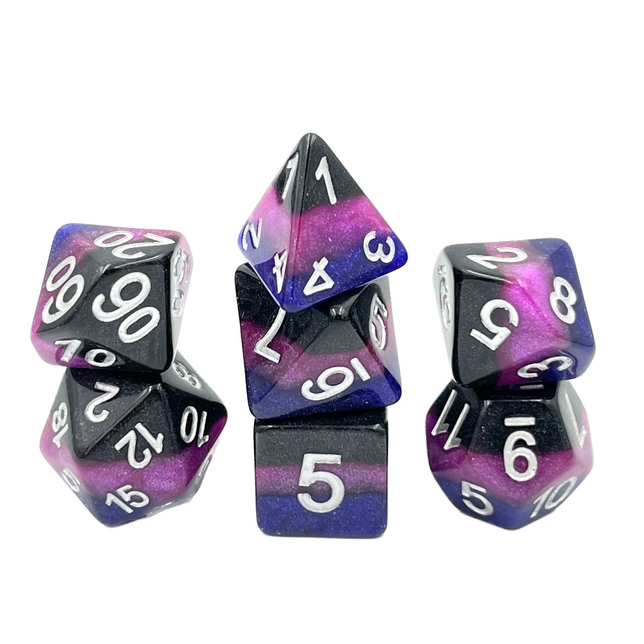 7-teiliges RPG Würfelset Mehrfarbig: Mighty Galaxy