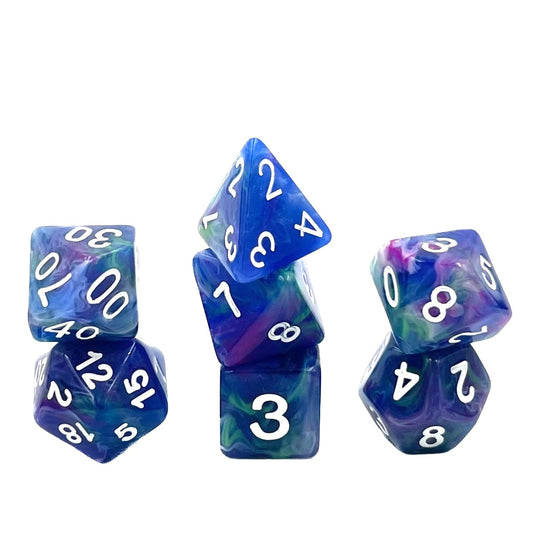 7-teiliges RPG Würfelset Mehrfarbig: Muse