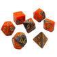 7-teiliges RPG Würfelset Mehrfarbig: Racing Orange/Gold