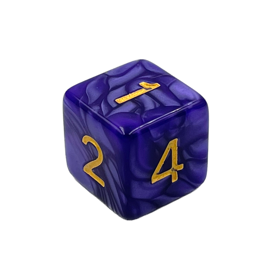 D6 Würfel Pearl Purple