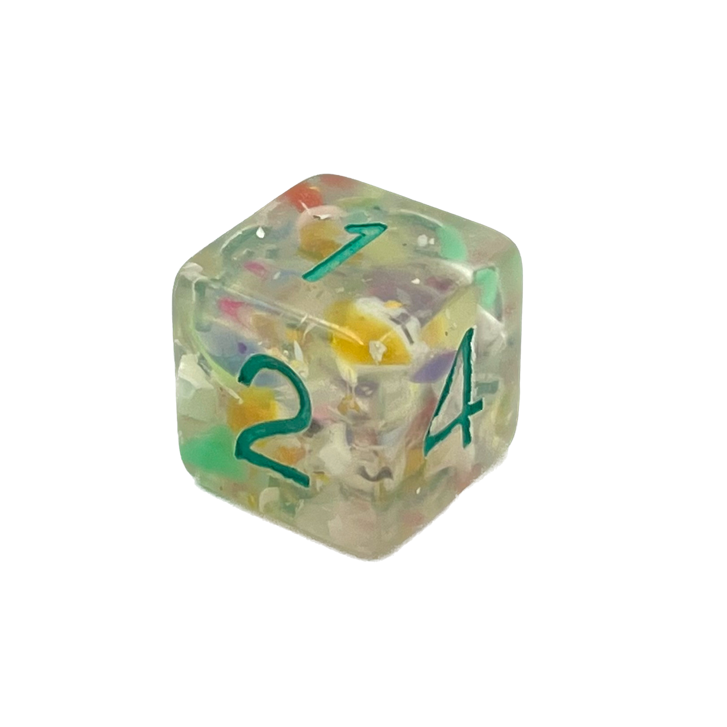 D6 Würfel Granite Torquoise