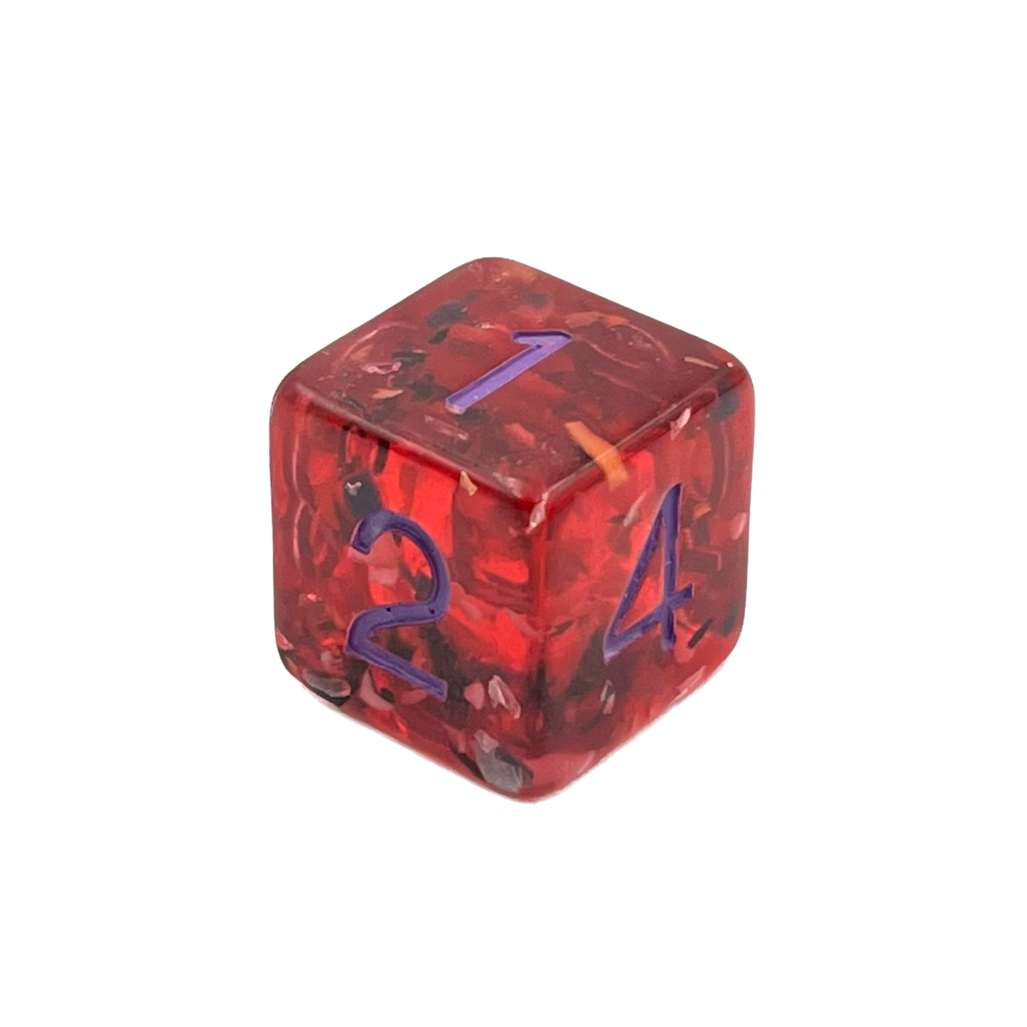 D6 Würfel Granite Red