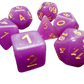 7-teiliges RPG Würfelset Confetti: Creamy Purple