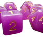 7-teiliges RPG Würfelset Confetti: Creamy Purple