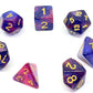 7-teiliges RPG Würfelset Galaxy: Violet Purple