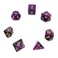 7-teiliges RPG Würfelset Mehrfarbig: Racing Black/Purple