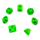 7-teiliges RPG Würfelset Glow: Green