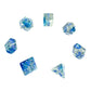 7-teiliges RPG Würfelset Confetti: Blue Sulfer