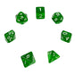 7-teiliges RPG Würfelset Transparent: Dark Green