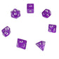 7-teiliges RPG Würfelset Transparent: Light Purple