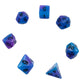 7-teiliges RPG Würfelset Glow: Blueberry