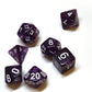 7-teiliges RPG Würfelset Confetti: Dark Purple