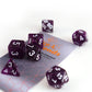 7-teiliges RPG Würfelset Confetti: Dark Purple