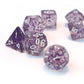 7-teiliges RPG Würfelset Confetti: Purple