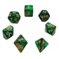 7-teiliges RPG Würfelset Galaxy: Emerald Vale