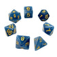 7-teiliges RPG Würfelset Mehrfarbig: Jade Blue