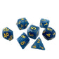 7-teiliges RPG Würfelset Mehrfarbig: Jade Blue