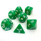 7-teiliges RPG Würfelset Opaque: Green